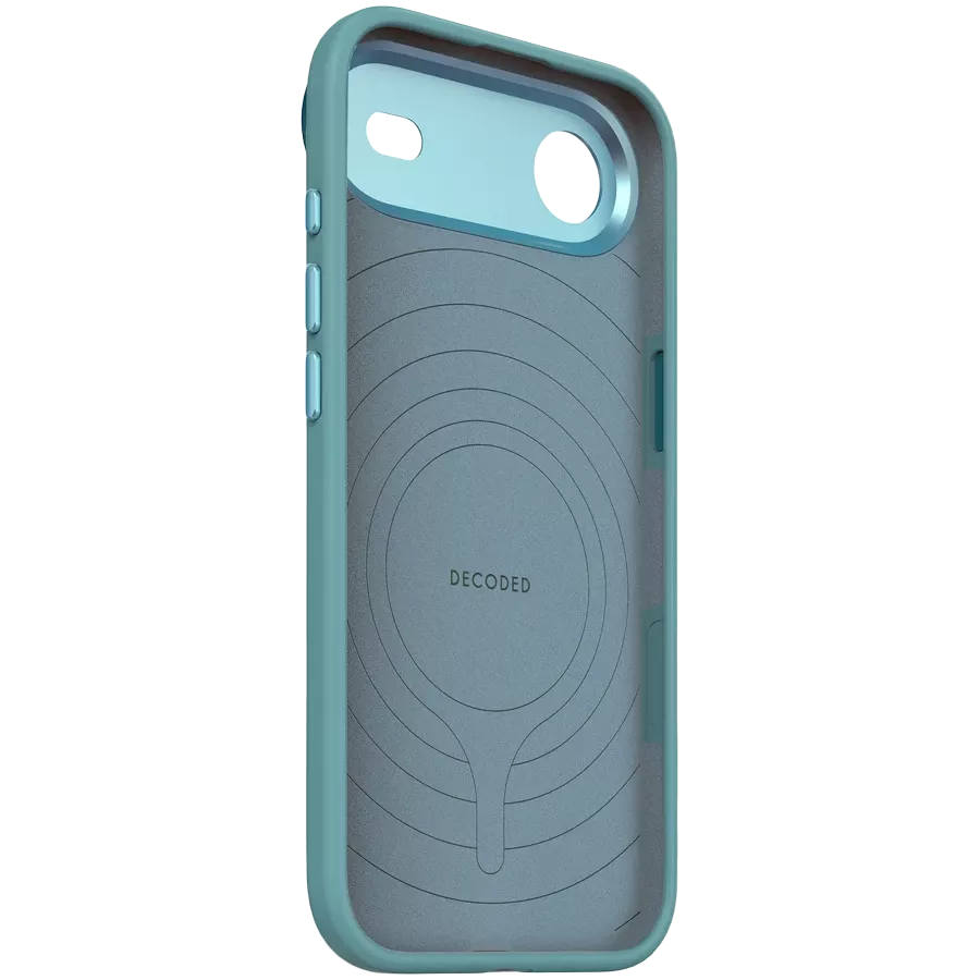 DECODED Чехол Antimicrobial Silicone with MagSafe, Retro Blue для iPhone Air — Изображение №2 DECODED Чехол Antimicrobial Silicone with MagSafe, Retro Blue для iPhone Air — Изображение №2