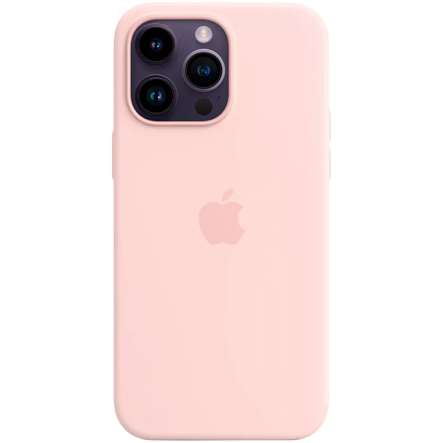 Чехол APPLE силиконовый с MagSafe Chalk Pink для iPhone 14 Pro Max — Изображение №1