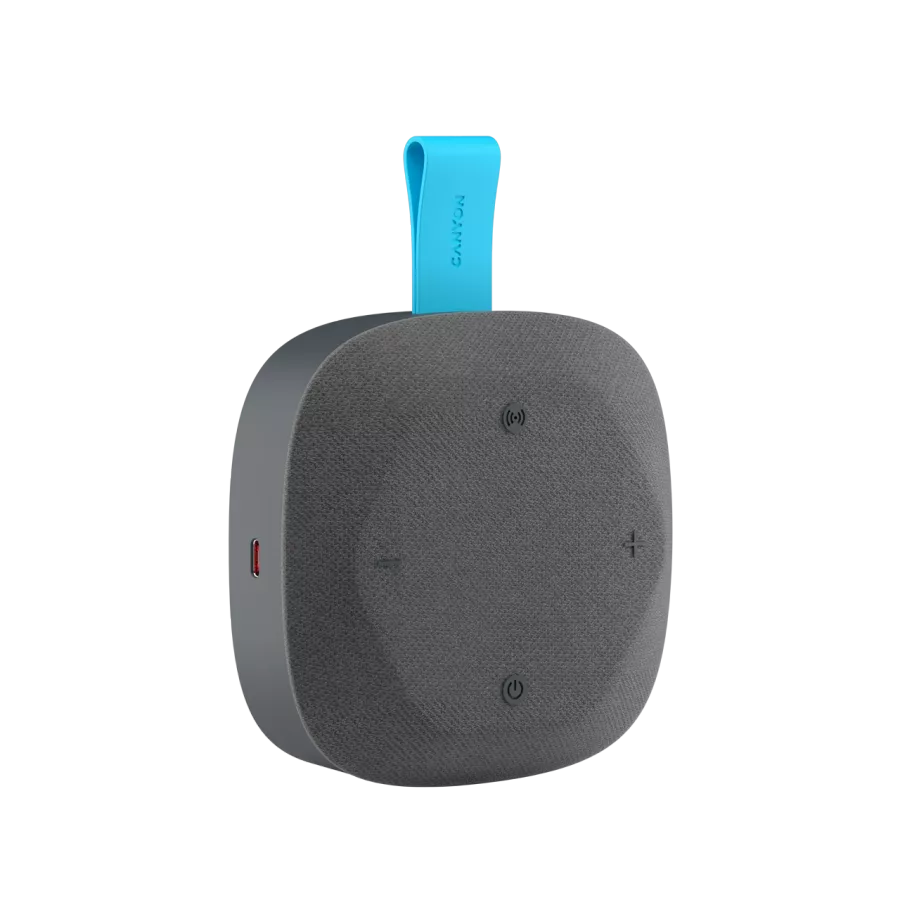 CANYON CNE-CBTSP10 Portable Speaker, Gray/Blue — Image №5