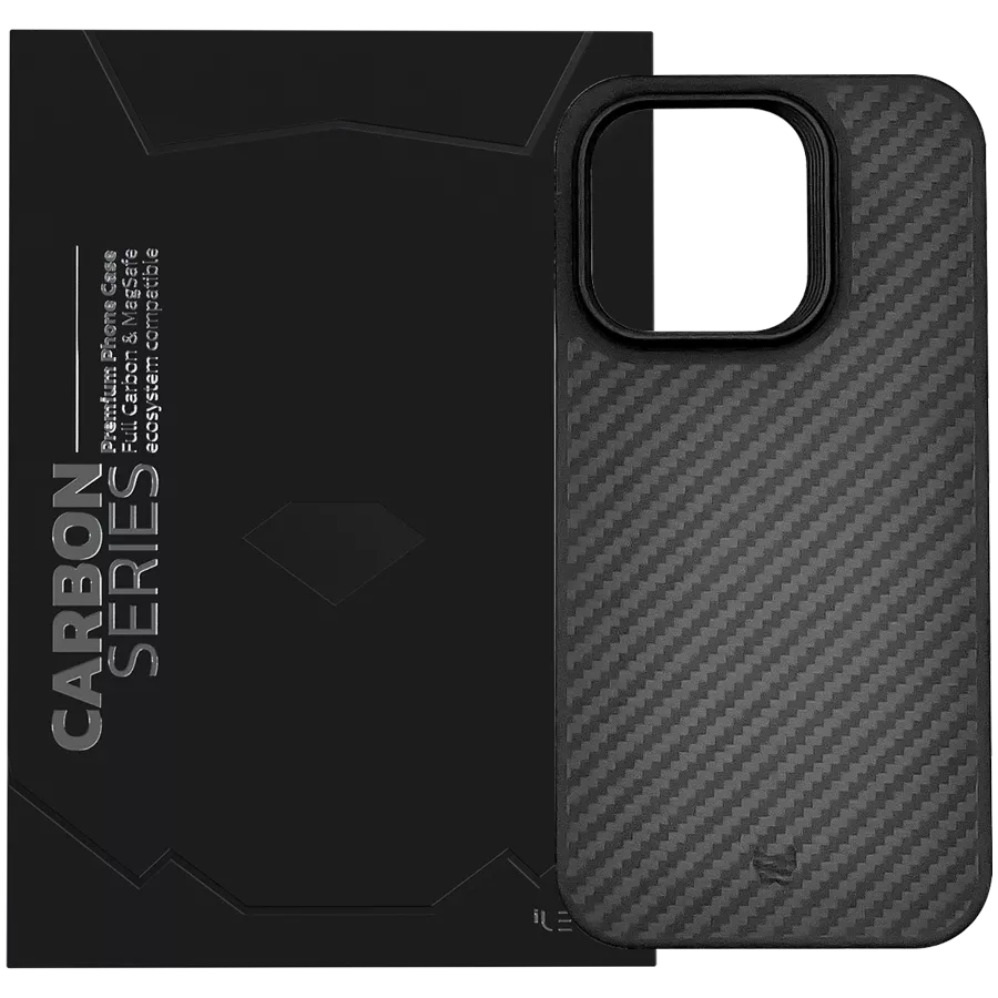 iLera Чохол Carbon Series  Чорний для iPhone 15 Pro — Зображення №1