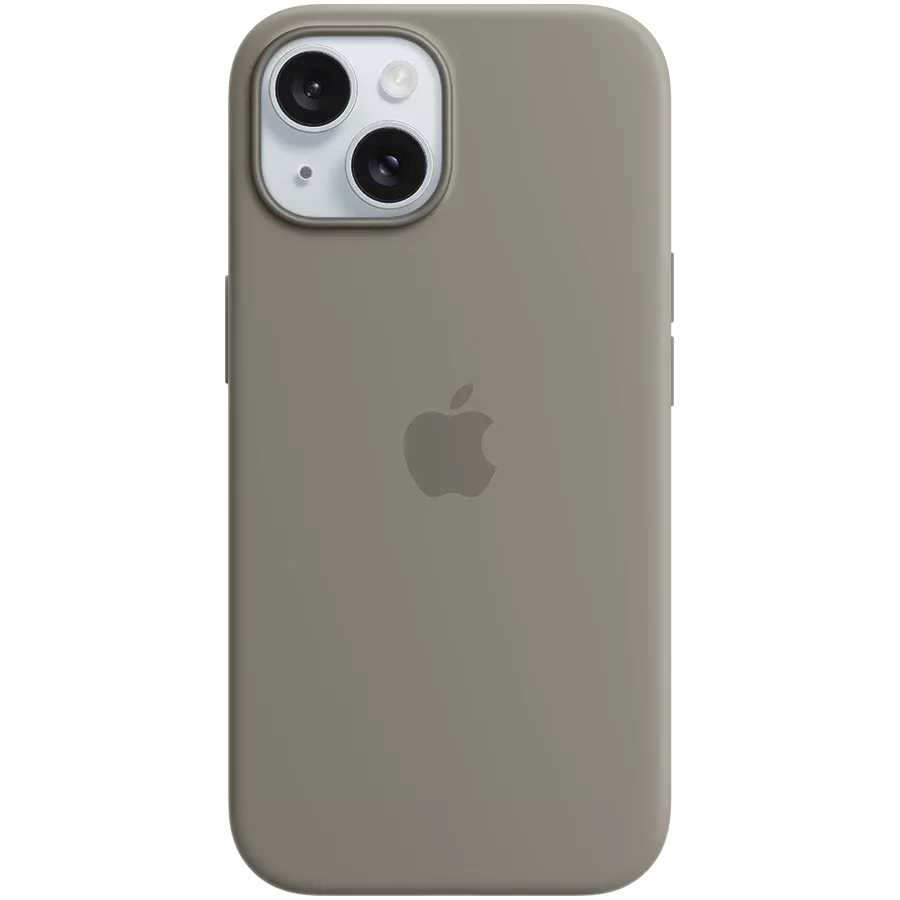 APPLE Silicone Case with MagSafe Clay for iPhone 15 — Image №1