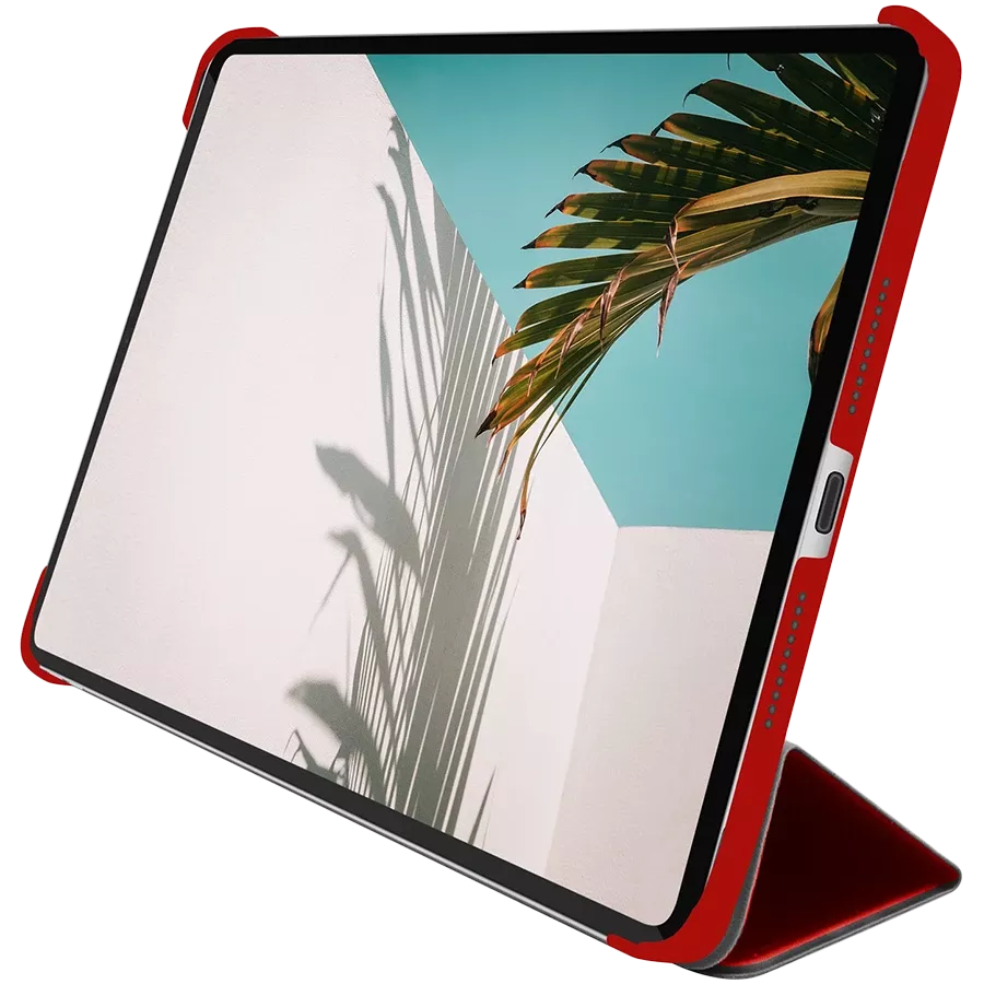 Обложка Smart Folio MACALLY Bookstand  Красная для iPad mini (6-го поколения) — Изображение №2