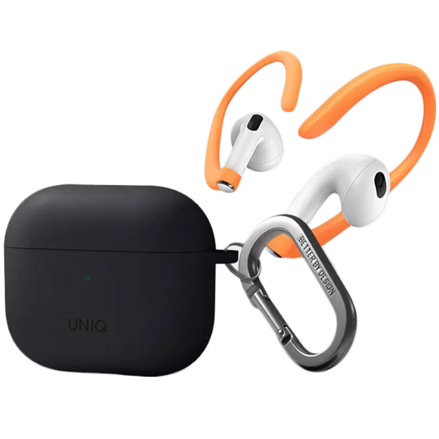 Чехол UNIQ Nexo  Серый для AirPods (Gen3) — Изображение №1