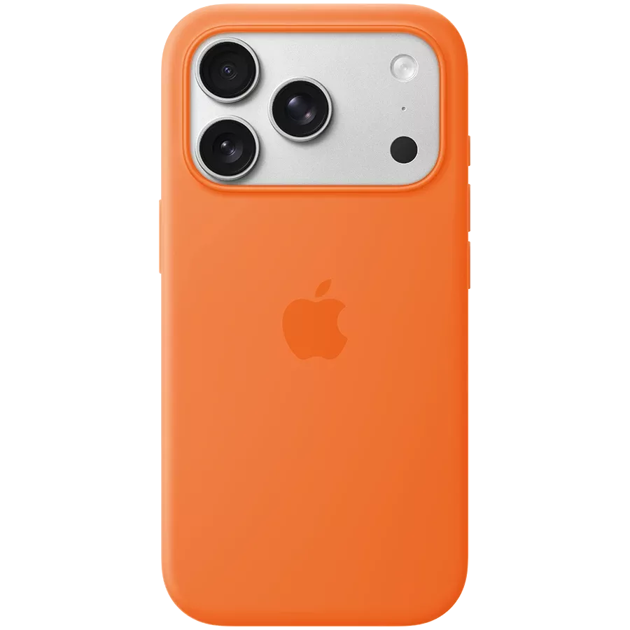 APPLE Silicone Case with MagSafe, Orange for iPhone 17 Pro — Image №1