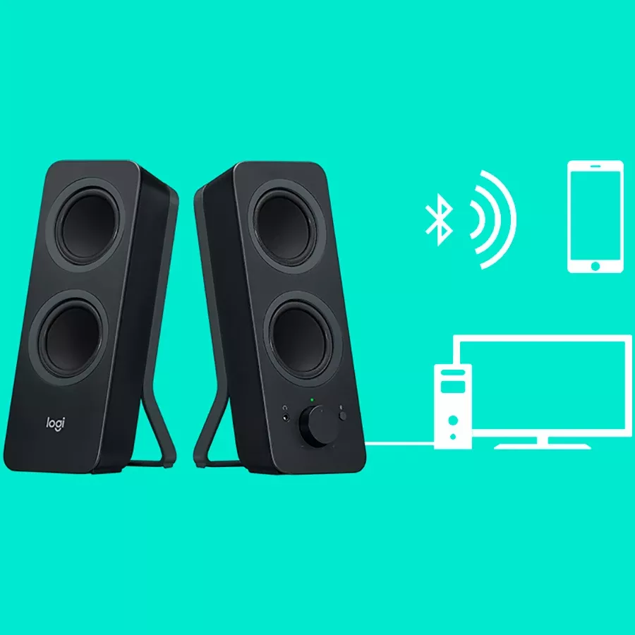 LOGITECH Z207 PC Speakers, Black — Image №6