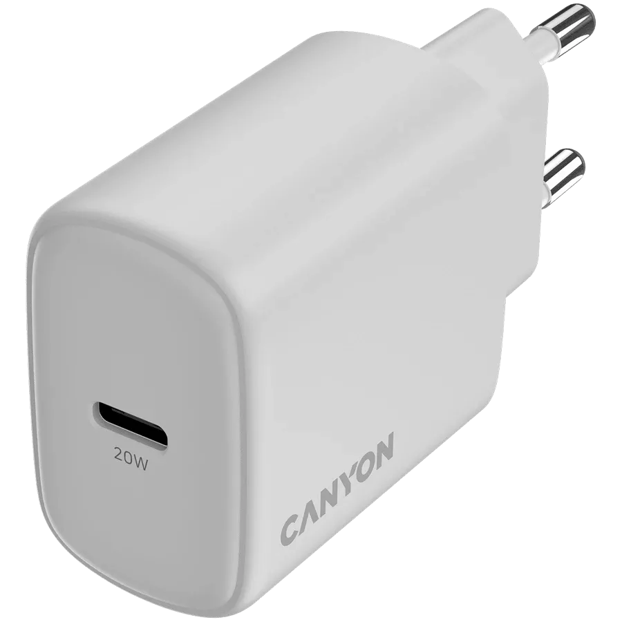CANYON OnCharge 200 Power Adapter USB-C, 20 W, White — Image №4