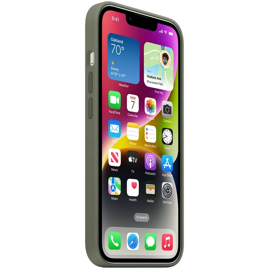APPLE Silicone Case with MagSafe Olive for iPhone 14 — Image №3