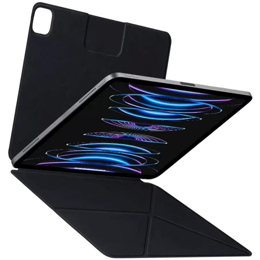 Smart Folio PITAKA MagEZ Folio თან MagSafe Black for iPad Pro 12.9-inch (6th generation)/Air (4th generation)/Air (5th generation)/(3rd generation)/(4th generation)/(5th generation) — სურათი №3