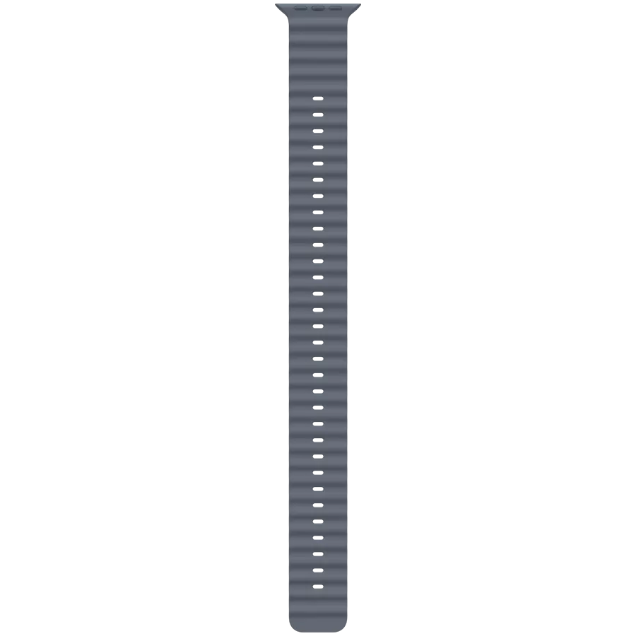 Apple 49mm Ocean Band Extension - Black Titanium Finish Band Extension Ocean Band Anchor Blue for Apple Watch 44/45/46/49 mm — Image №1