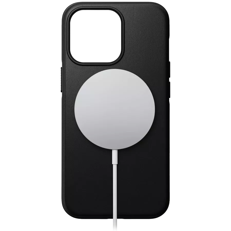 NOMAD Case Modern Leather Case with MagSafe, Black for iPhone 13 mini — Image №1
