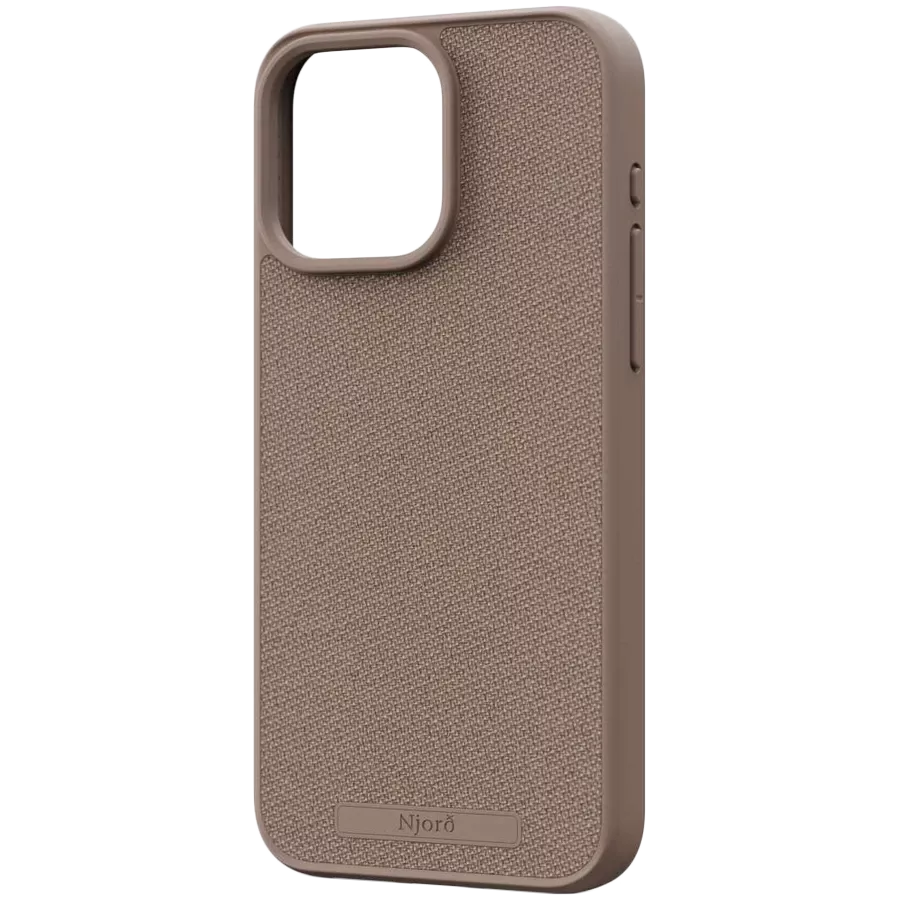 Protective Case NJORD Fabric MagSafe with MagSafe Pink Sand for iPhone 15 Pro Max — Image №1