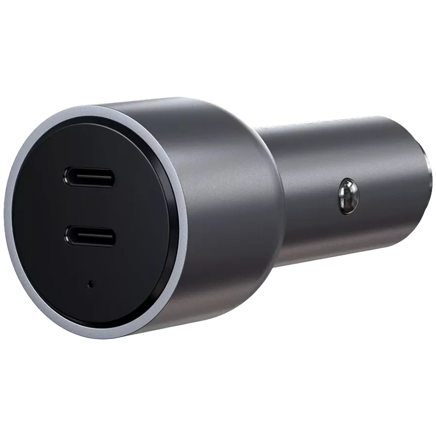 Car Adapter SATECHI 2*USB-C, 40 W — სურათი №1