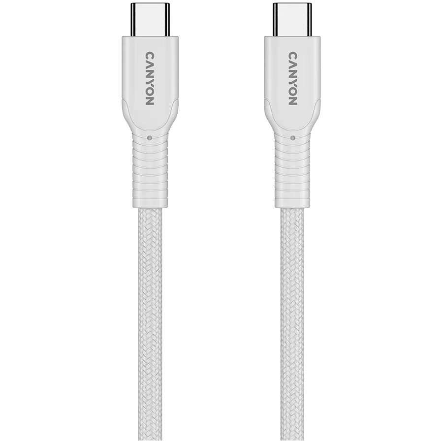 CANYON USB-C Cable, 1 m, White — Image №3