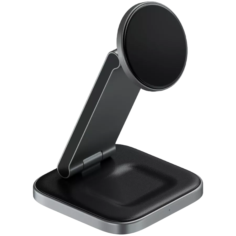 SATECHI 3-in-1 Foldable Wireless Charger, 15 W, Space Gray — Image №2