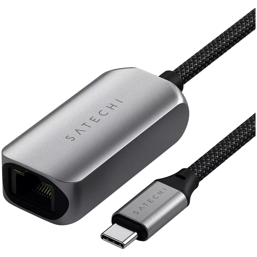 Перехідник SATECHI USB-C 2.5 Gigabit Ethernet Adapter Space Gray — Зображення №2