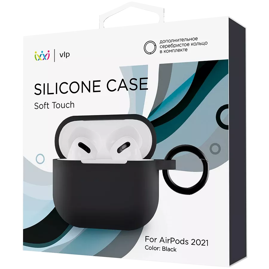 VLP Чехол Soft Touch  Чёрный для AirPods (Gen3) — image №2