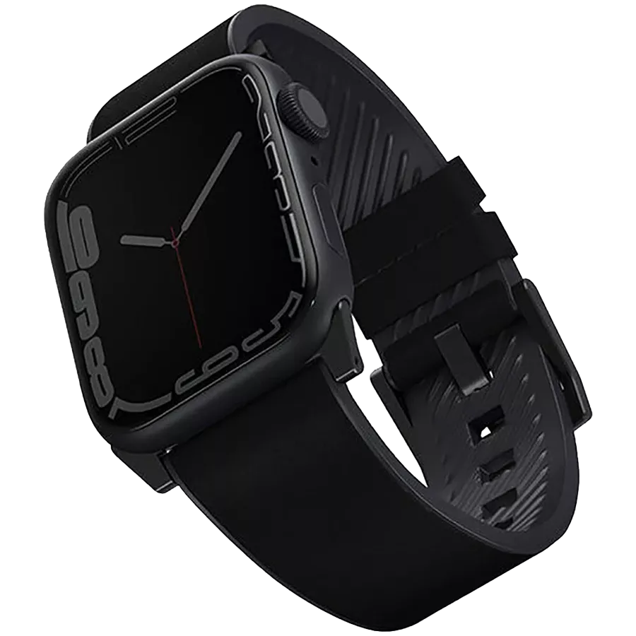 UNIQ Straden Apple Watch Strap 45/44/42mm Ζώνη Straden Μαύρος Για Apple Watch 42/44/45 mm — Εικών №1