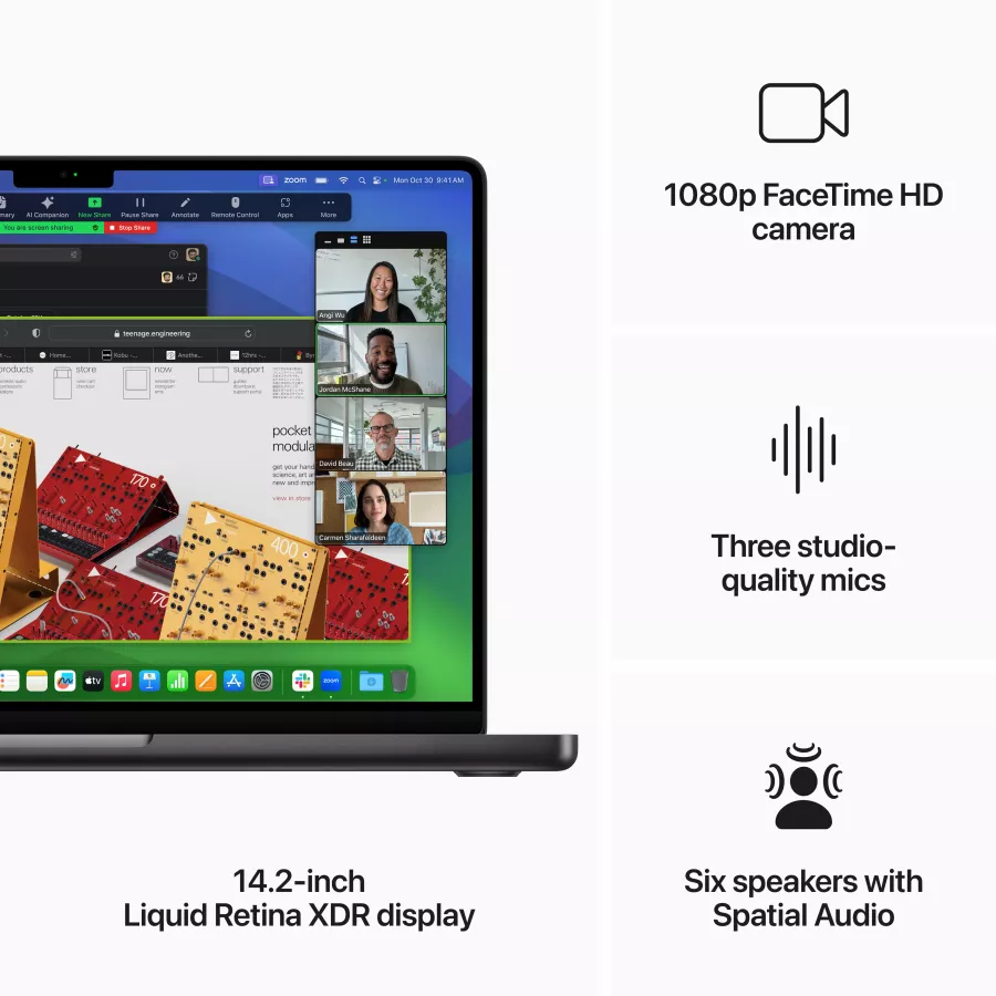 Apple MacBook Pro 14.2"  Apple M3 Max (14C CPU/30C GPU), 36 GB, 1 TB, Space Black, 2023 — Image №5
