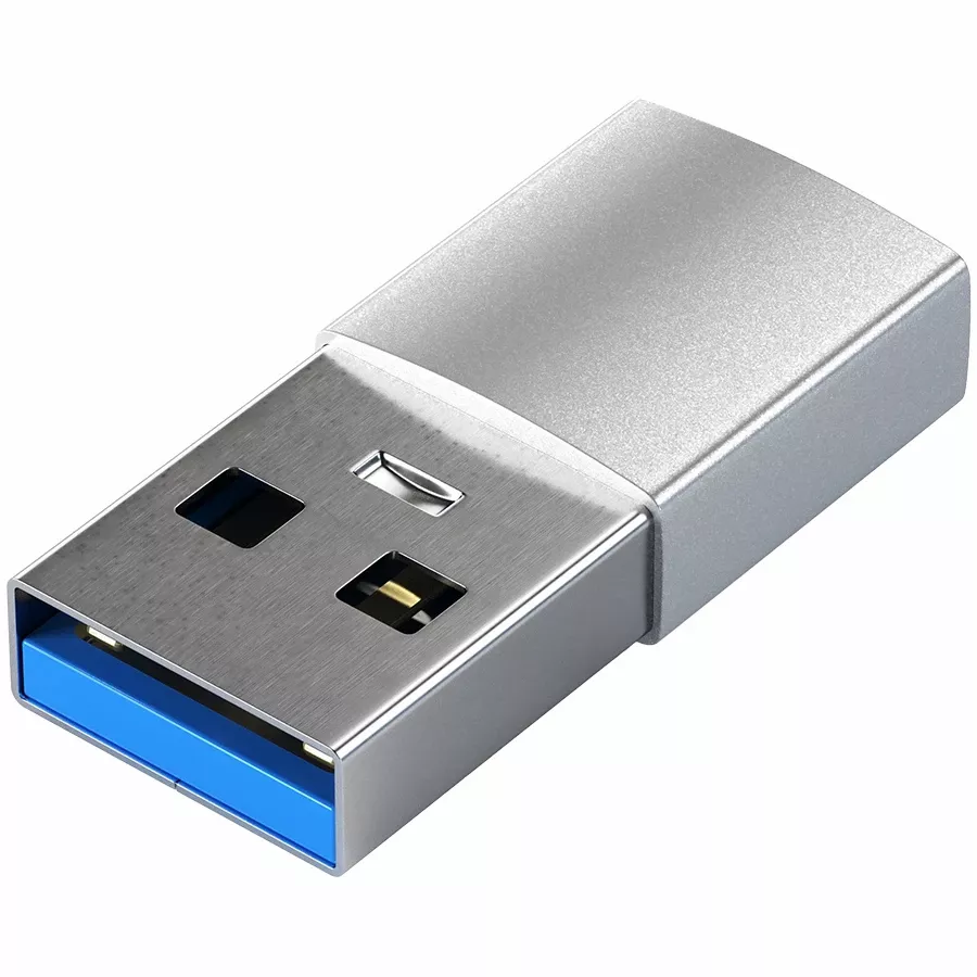 SATECHI USB-C to USB Adapter, Silver — Image №2