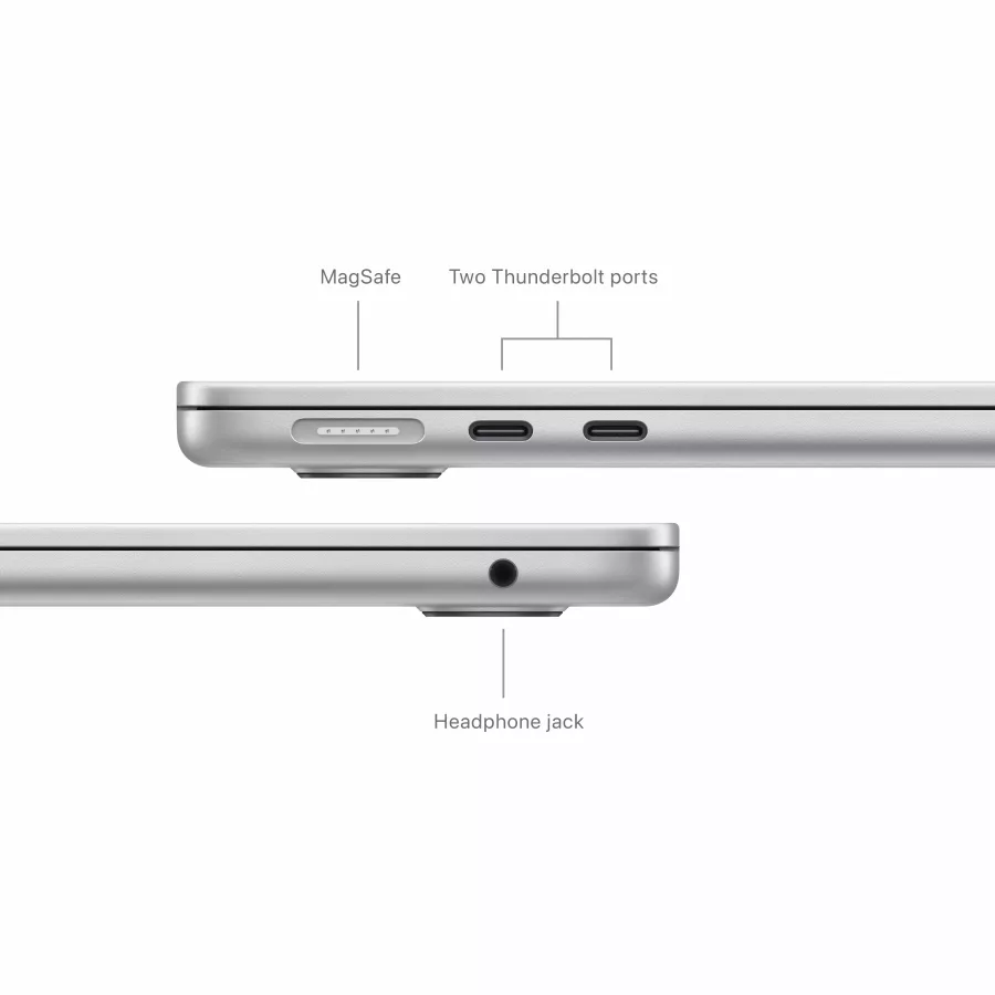 MacBook Air 13.6"  Apple M3 (8C CPU/10C GPU), 16 GB, 512 GB, Silver, EN Keyboard — Image №7