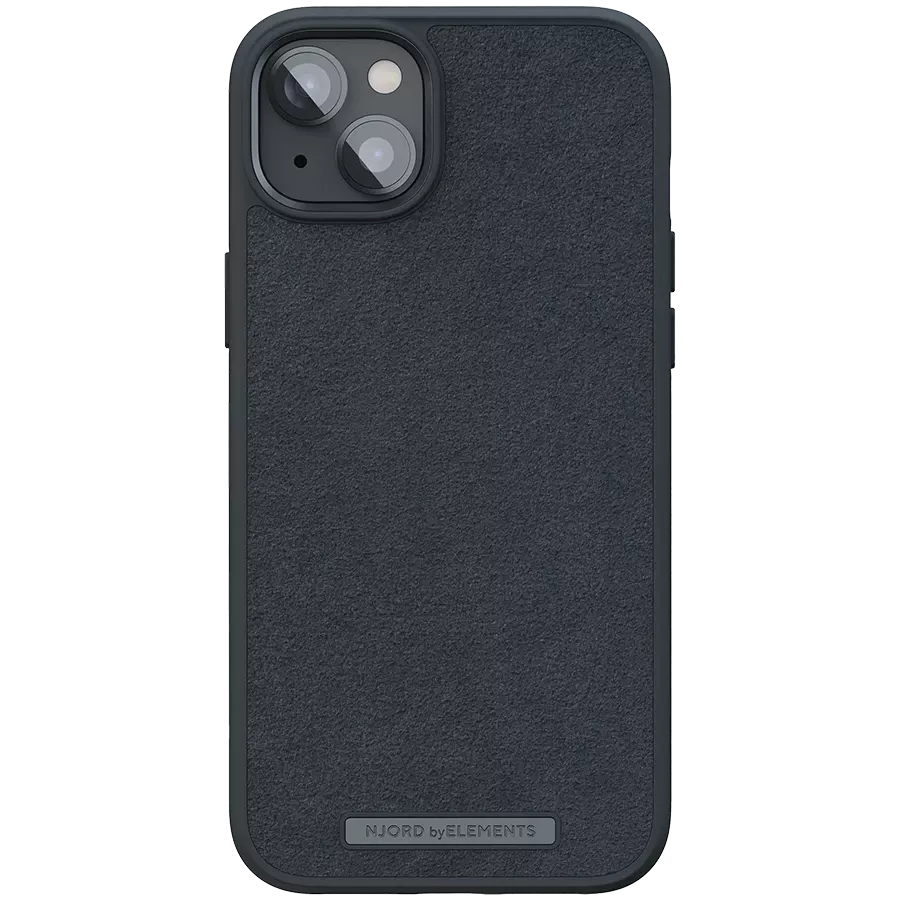 Чехол ELEMENTS Njord Suede Comfort+  Чёрный для iPhone 14 — Изображение №1