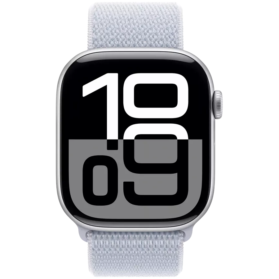 Apple Watch Series 10 GPS, 42mm, Silver, Blue Cloud Sport Loop — Image №2