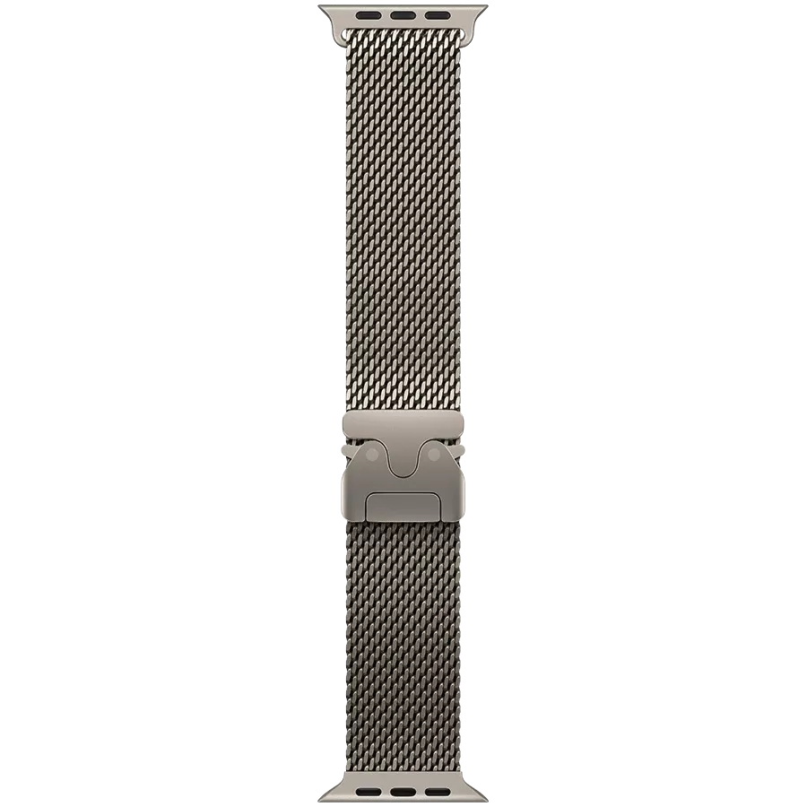 Apple 49mm Milanese Loop Band Milanese Loop Natural Titanium for Apple Watch 44/45/46/49 mm — Image №1