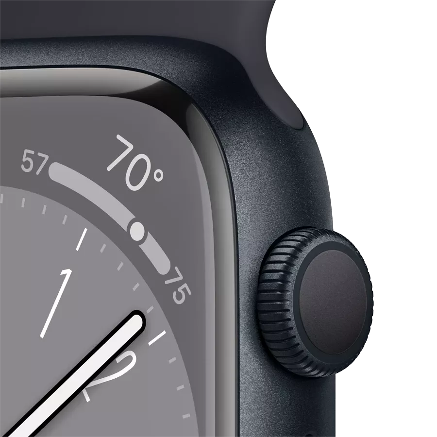 Apple Watch Series 8 GPS, 45χιλ., Μεσάνυχτα, Midnight Sport Band — Εικών №4