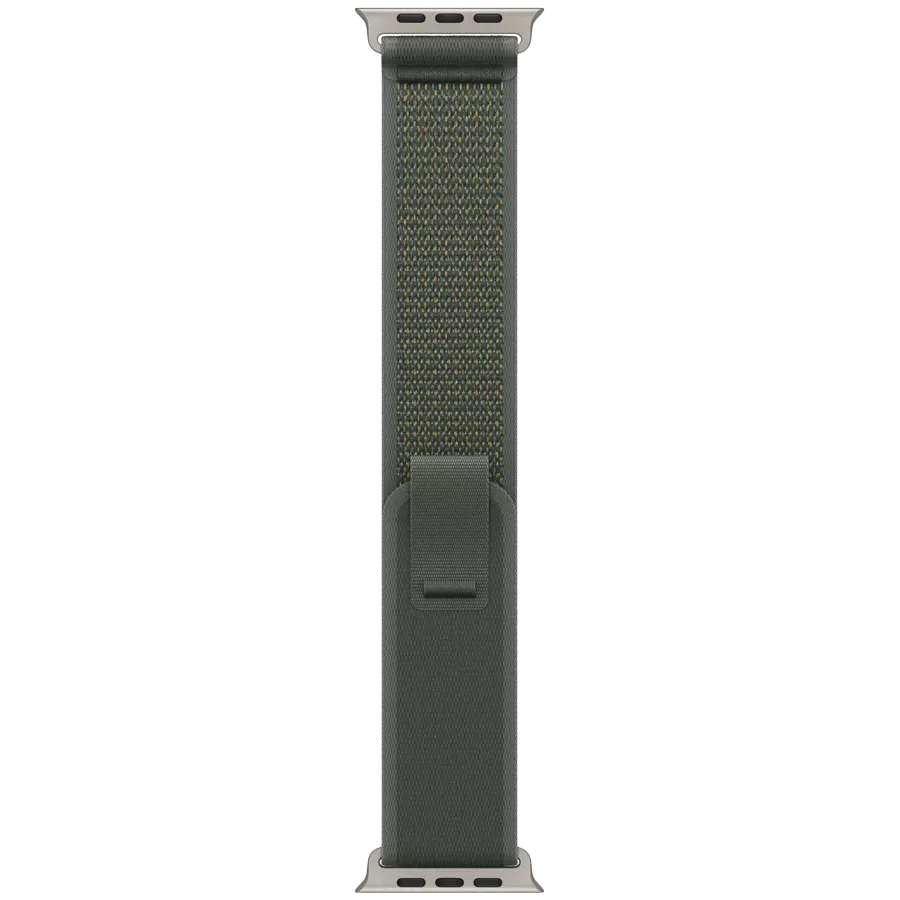 APPLE 49mm Trail Loop - Natural Titanium Finish Band Trail Loop - Natural Titanium Finish Green for Apple Watch 44/45/46/49 mm — Image №1