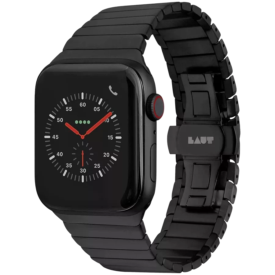 LAUT LINKS for Apple Watch 42/44/45mm Band LINKS Black for Apple Watch 42/44/45 mm — Image №1