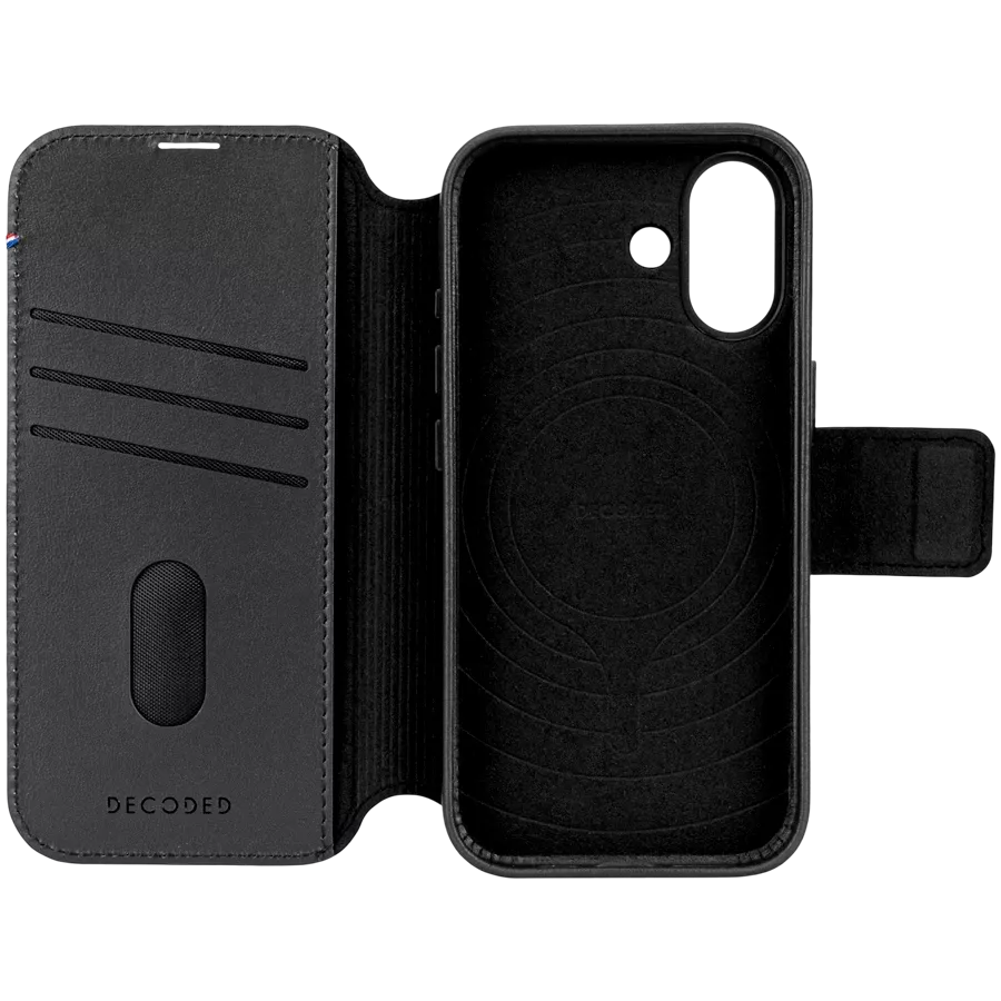 DECODED Folio Case MagSafe detachable folio with MagSafe, Black for iPhone 17 — Image №4