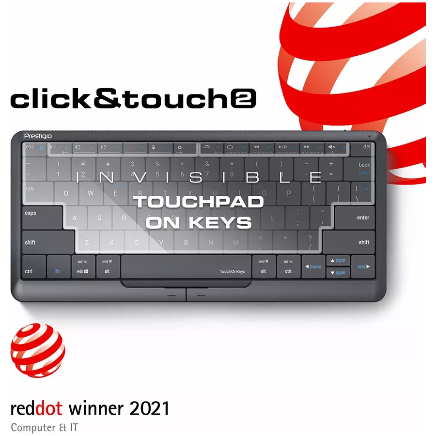 Πληκτρολόγιο Touch PRESTIGIO Click&Touch 2 (EN) — Εικών №1