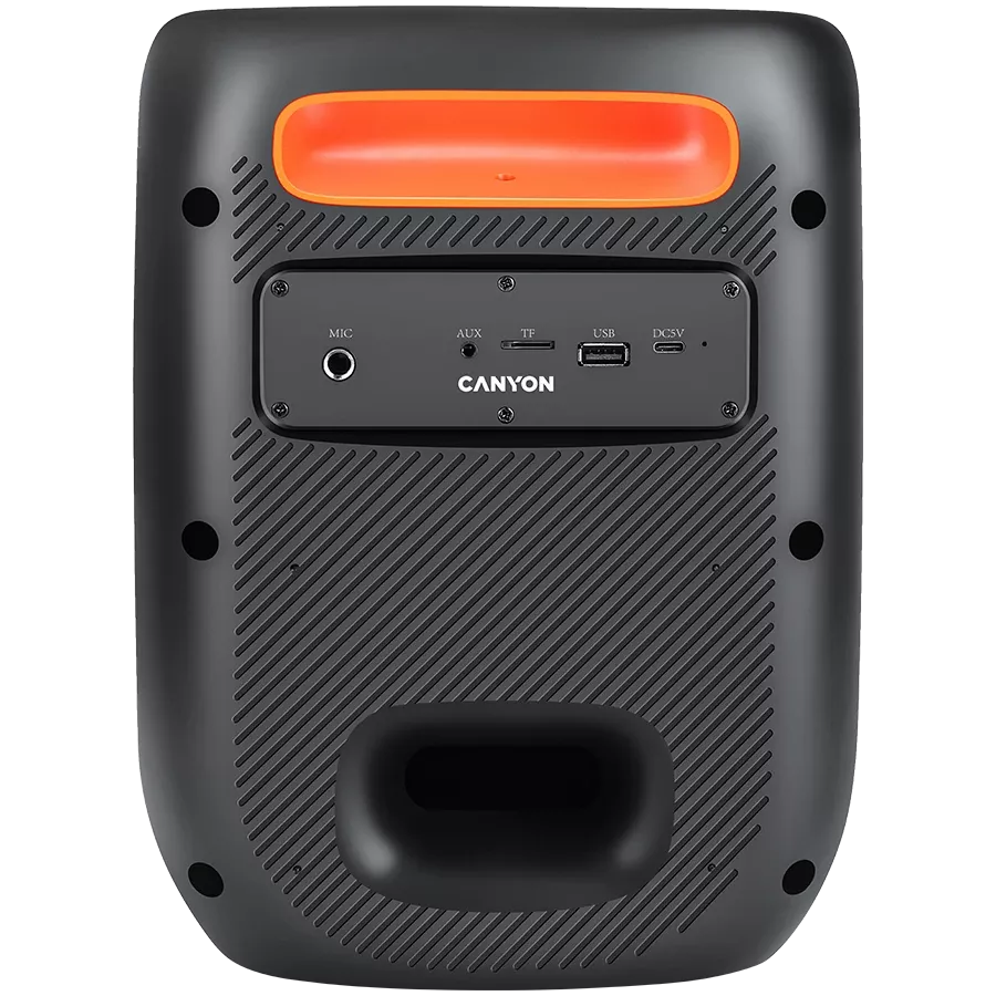 CANYON Portable Speaker, Black/Orange — Image №4