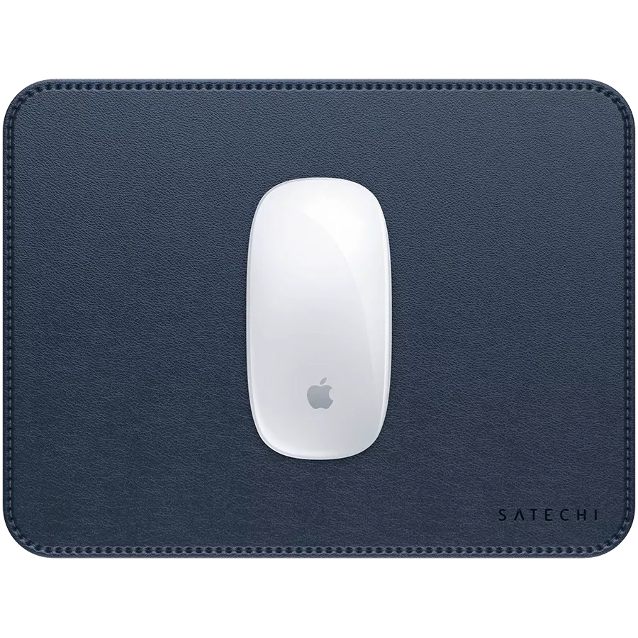 SATECHI Vegan-Leather Premium Mouse Pad, Blue — Image №2