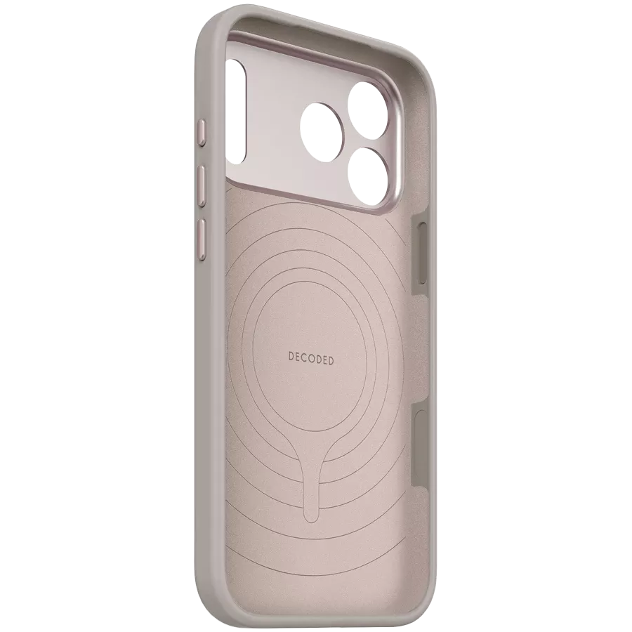DECODED Чехол Antimicrobial Silicone MagSafe with MagSafe, Soft Taupe для iPhone 17 Pro Max — Изображение №4