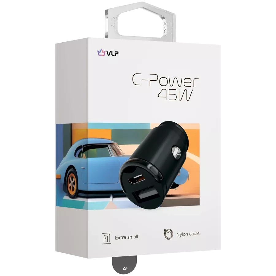 Car Adapter VLP 2*USB/USB-C, 45 Վտ — Изображение №2