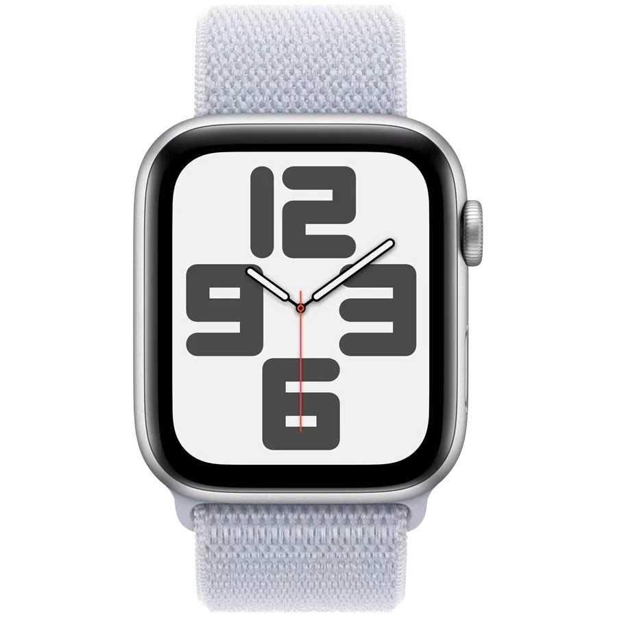 Apple Watch SE GPS Gen.2 (2024), 44мм, Серебристый, Blue Cloud Sport Loop — Изображение №2