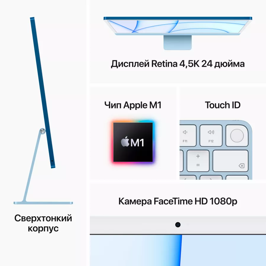 iMac 24" M1, 8C CPU, 8ГБ 256ГБ SSD, Розовый — Изображение №7