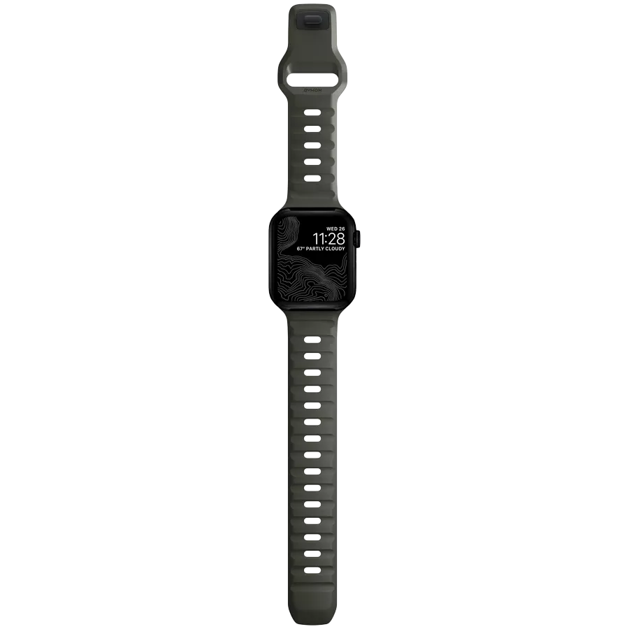 Ремешок NOMAD Sport Band для Apple Watch 45мм Ash Green — Изображение №1