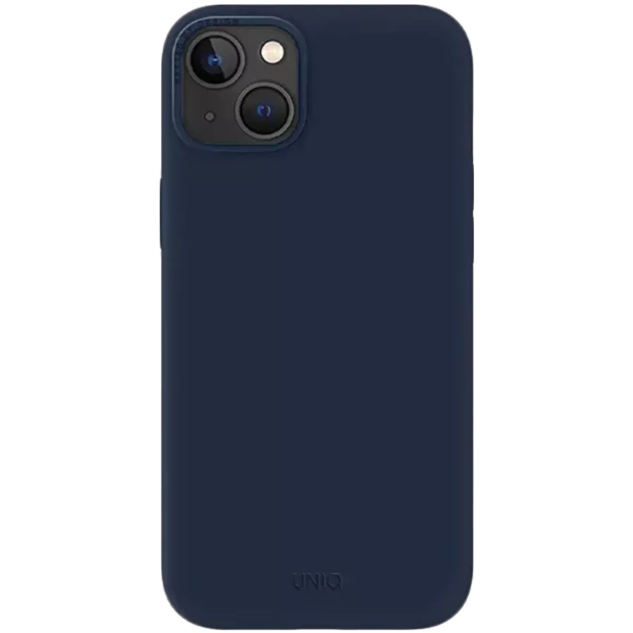 Case UNIQ Lino  Marine Blue for iPhone 14 Plus — Image №2