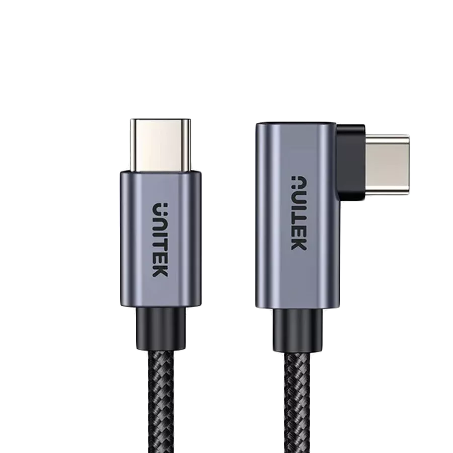 UNITEK Καλώδιο USB-C, 2 μετρητής, Μαύρος — Εικών №1