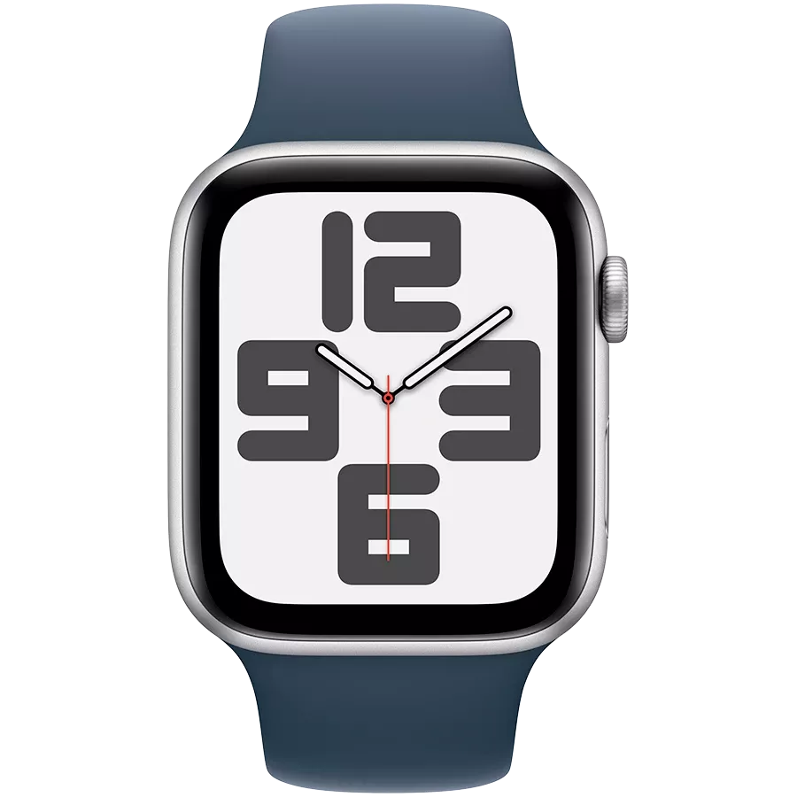 Apple Watch SE GPS Gen.2 (2023), 44мм, Серебристый, Storm Blue Sport Band, S/M — Изображение №2