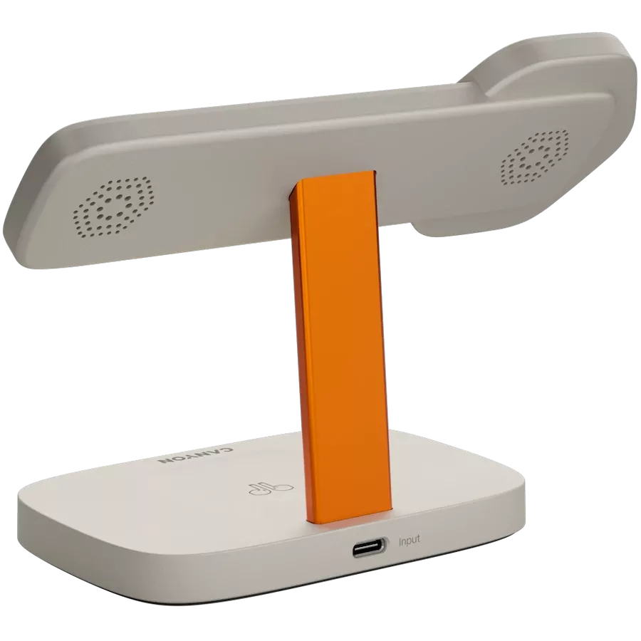 CANYON WCS-310 Ασύρματος φορτιστής, 24 βατ, Light Grey/Orange — Εικών №4