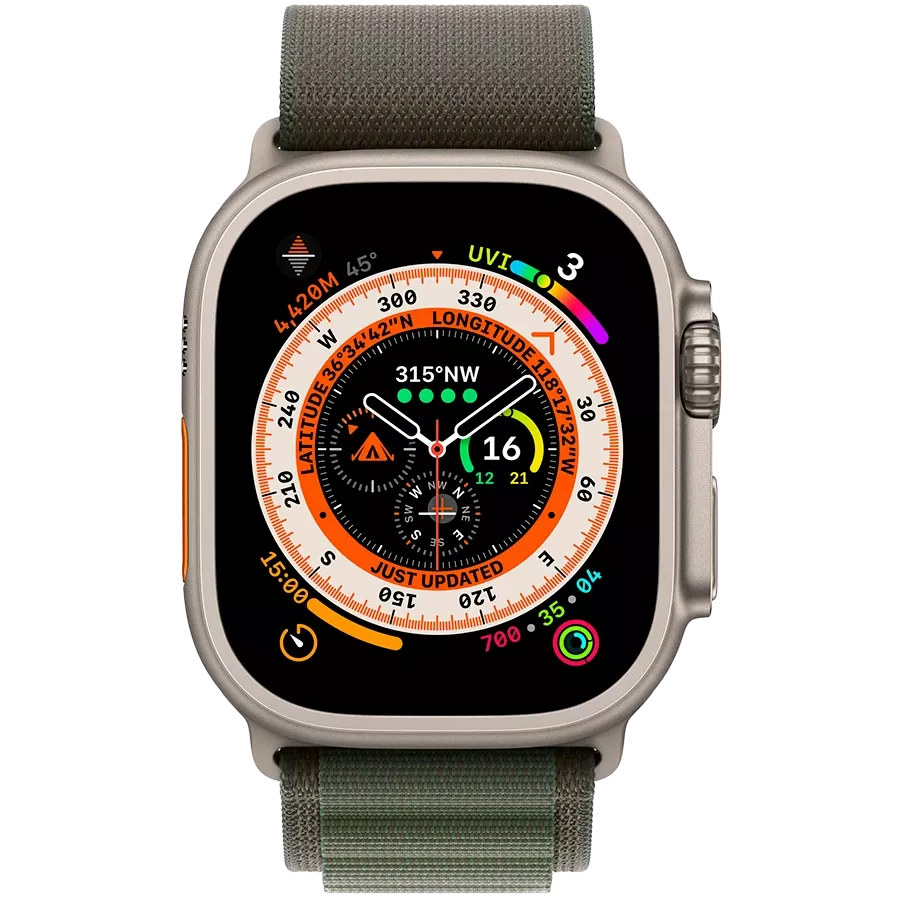 Band APPLE 49mm Loop - Medium Alpine Loop - Medium Green for Apple Watch 44/45/49 mm — Image №3