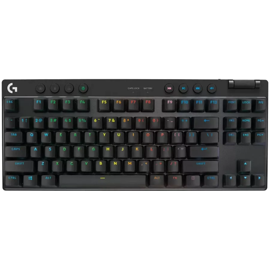 LOGITECH G PRO X TKL LIGHTSPEED Gaming Keyboard, Wireless, Black, International EN — Изображение №2