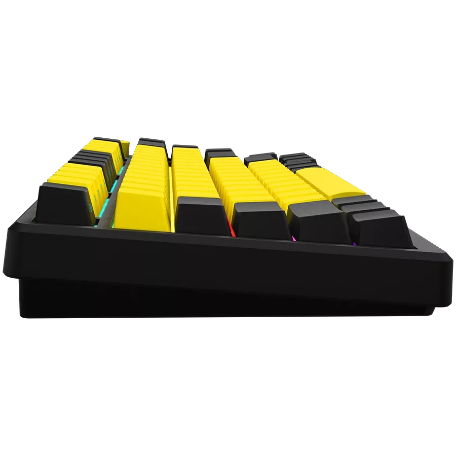 LORGAR KBP7075W Gaming Keyboard, Wireless, Yellow, EN — Image №4