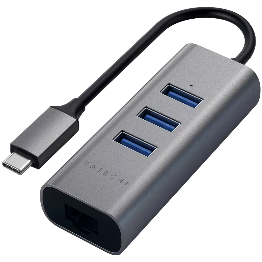 Adaptor SATECHI USB-C, Gray — image №1