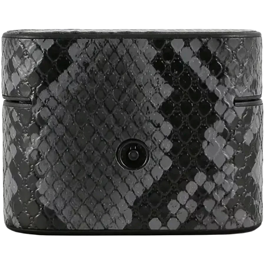 GUESS Чехол Python with metal logo Чёрный для AirPods Pro — image №2