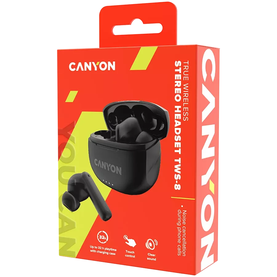 CANYON TWS-8 {Бездротове} Гарнітура, Чорний — Зображення №5