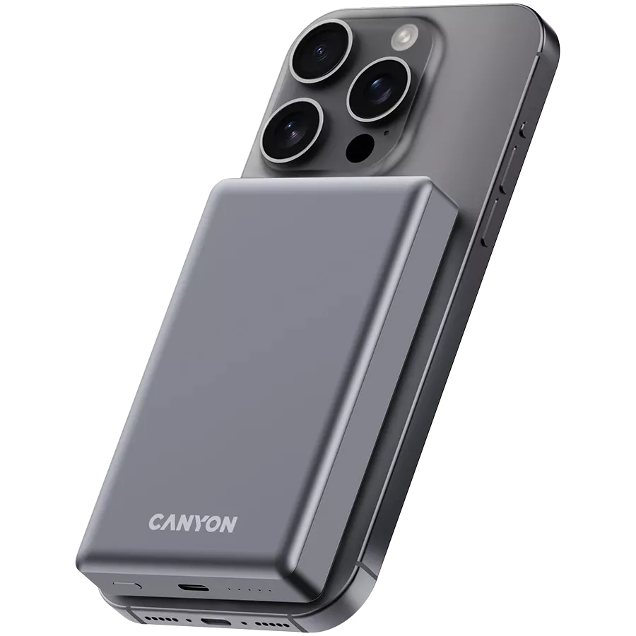 CANYON OnPower 510 Power Bank, 10000 mAh, Σκούρο Γκρι — Εικών №6